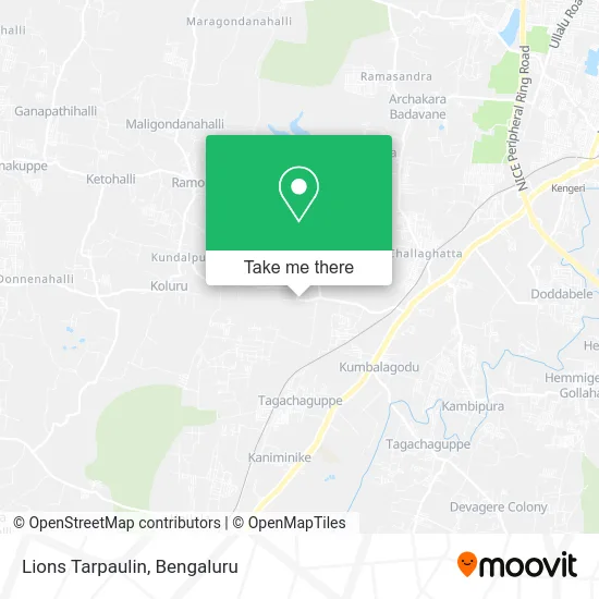 Lions Tarpaulin map