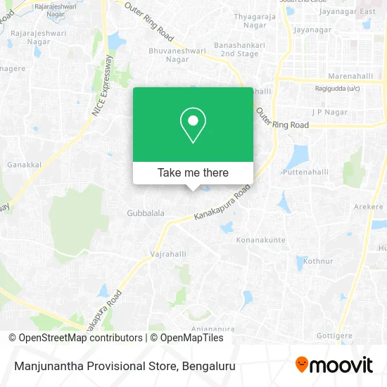 Manjunantha Provisional Store map
