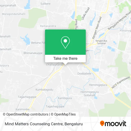 Mind Matters Counseling Centre map
