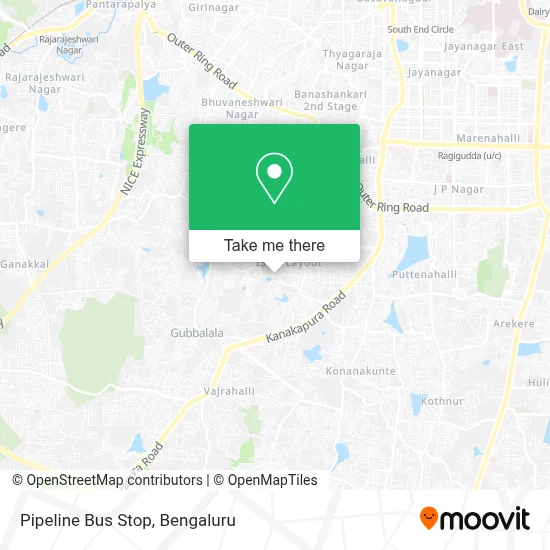 Pipeline Bus Stop map
