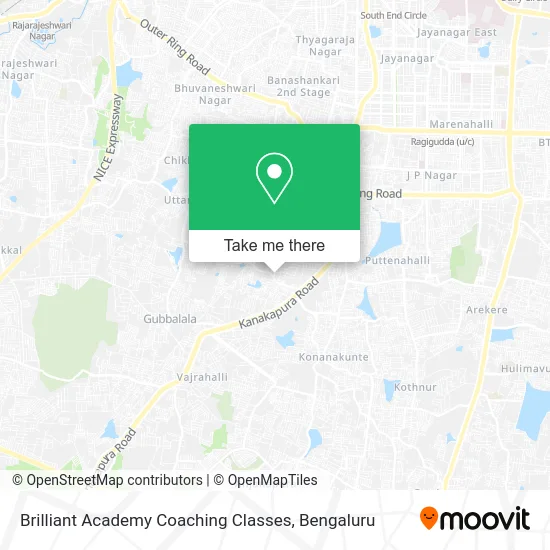 Brilliant Academy Coaching Classes map