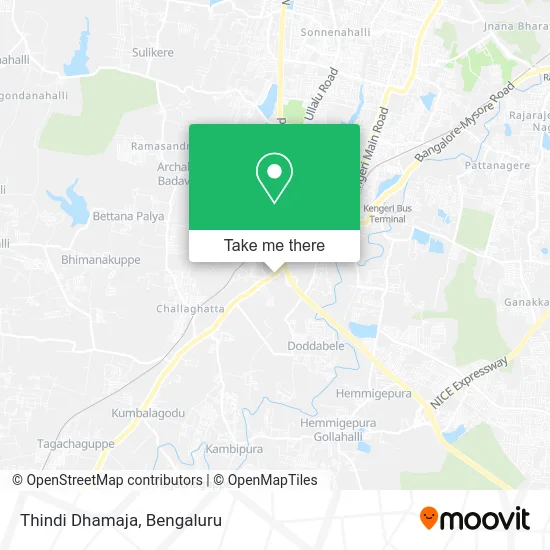 Thindi Dhamaja map