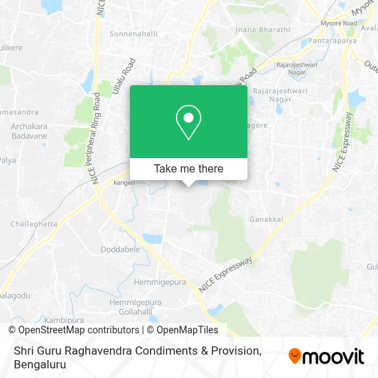 Shri Guru Raghavendra Condiments & Provision map