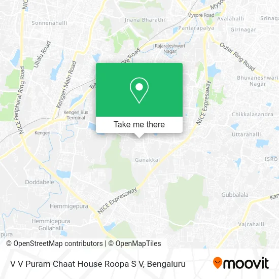 V V Puram Chaat House Roopa S V map