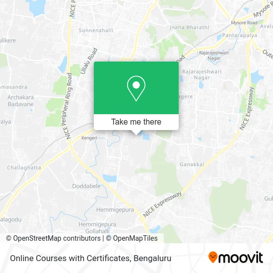 Online Courses with Certificates map