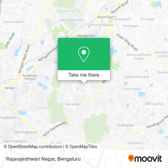 Rajarajeshwari Nagar map