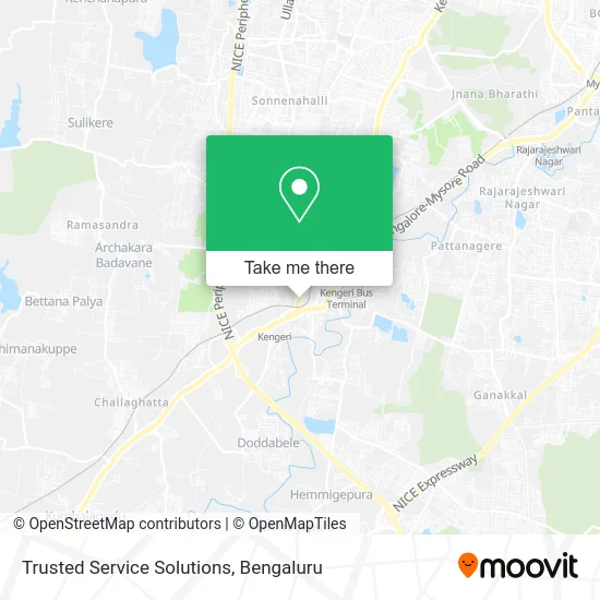 Trusted Service Solutions map
