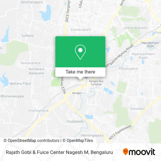 Rajath Gobi & Fuice Center Nagesh M map