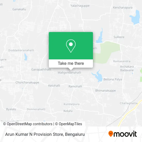 Arun Kumar N Provision Store map