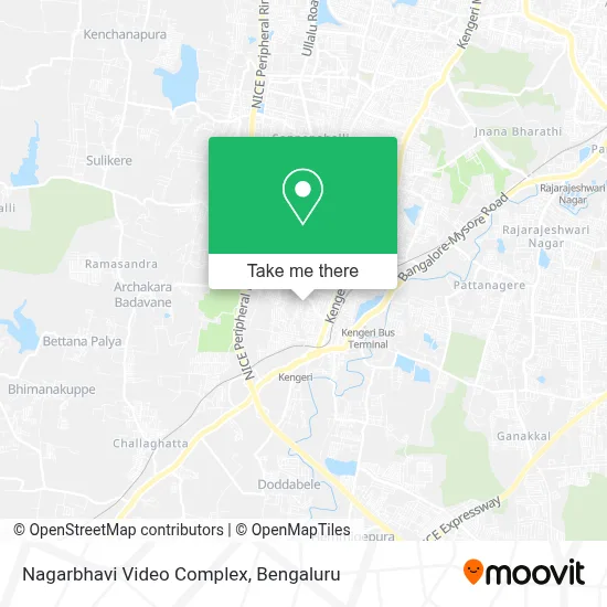 Nagarbhavi Video Complex map
