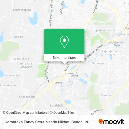 Karnataka Fancy Store Nasrin Nikhat map