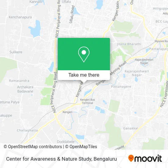 Center for Awarness & Nature Study map