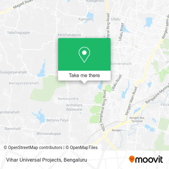 Vihar Universal Projects map
