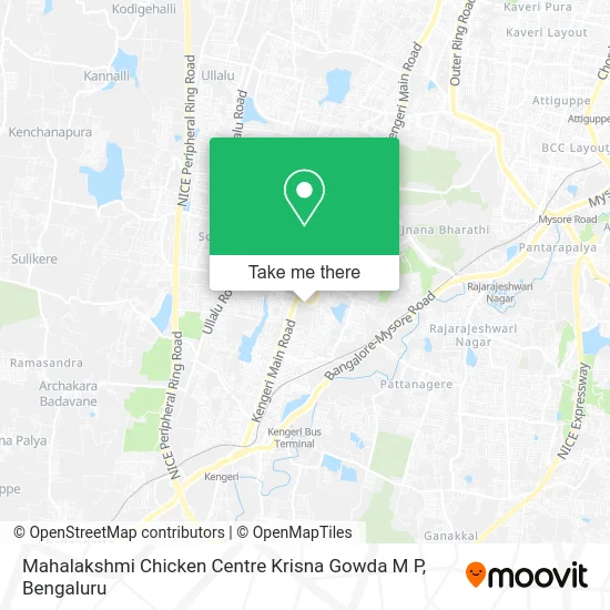 Mahalakshmi Chicken Centre Krisna Gowda M P map