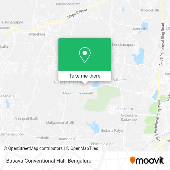 Basava Conventional Hall map