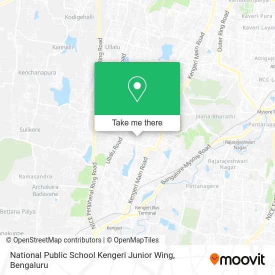 National Public School Kengeri Junior Wing map