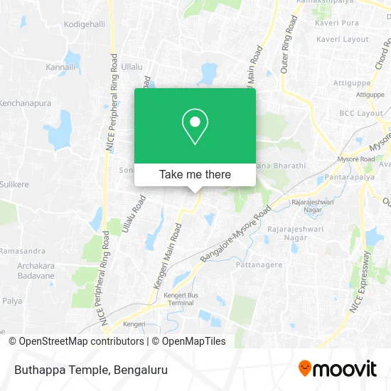 Buthappa Temple map