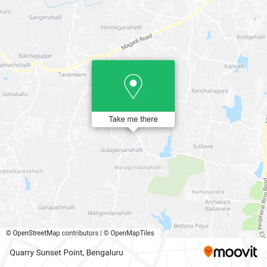 Quarry Sunset Point map