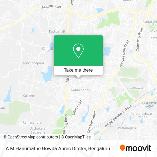 A M Hanumathe Gowda Apmc Dircter map