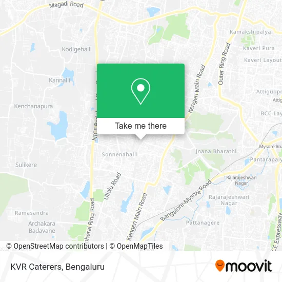 KVR Caterers map