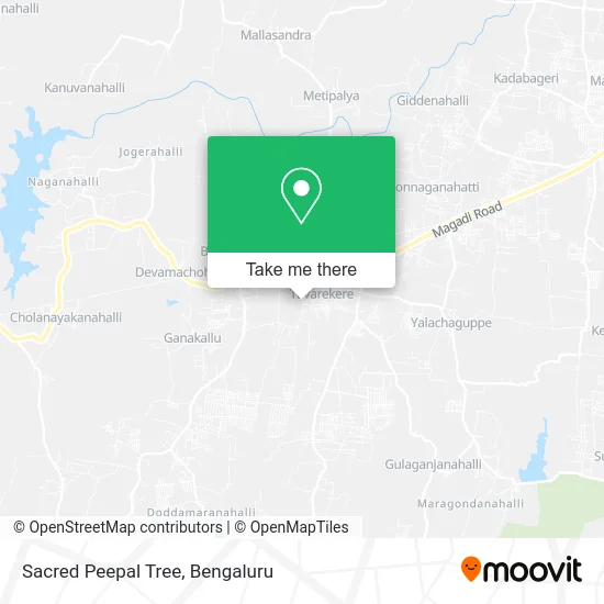 Sacred Peepal Tree map