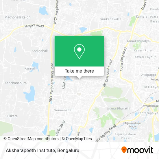 Aksharapeeth Institute map