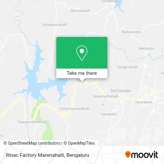 Rinac Factory Marenahalli map