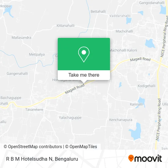 R B M Hotelsudha N map