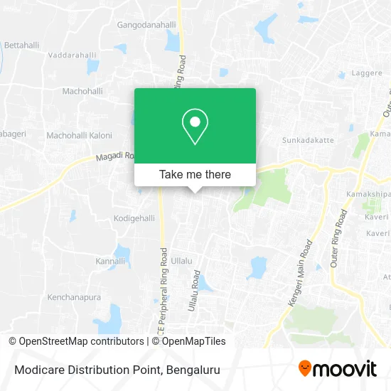 Modicare Distribution Point map