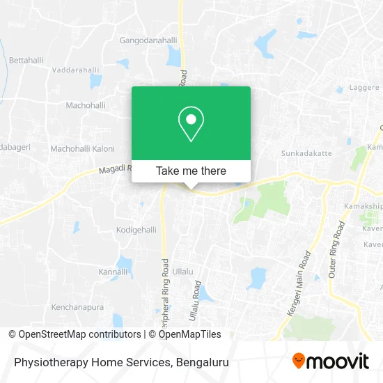Physiotherapy Home Services map