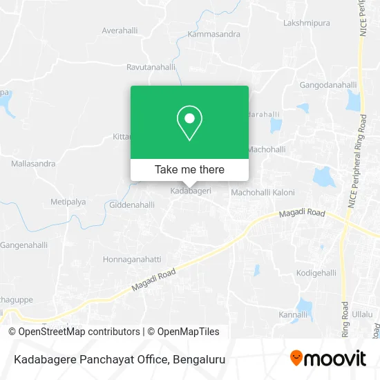 Kadabagere Panchayat Office map