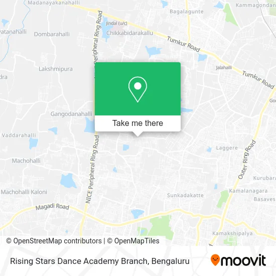 Rising Stars Dance Academy Branch map