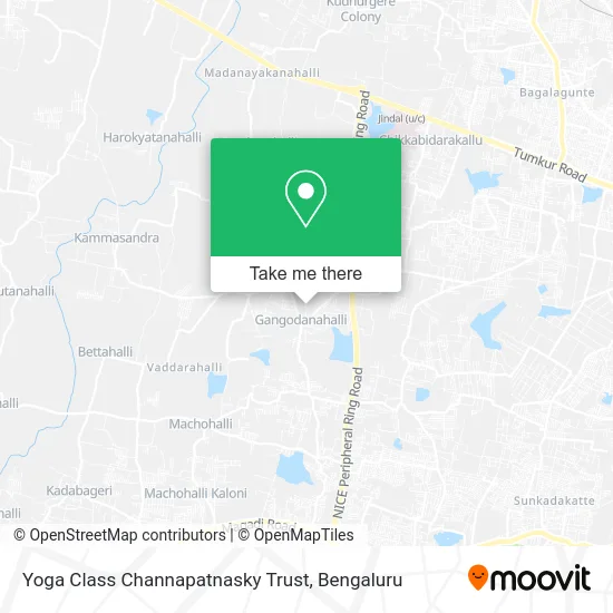 Yoga Class Channapatnasky Trust map