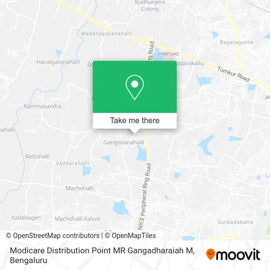 Modicare Distribution Point MR Gangadharaiah M map