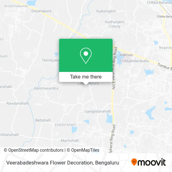 Veerabadeshwara Flower Decoration map
