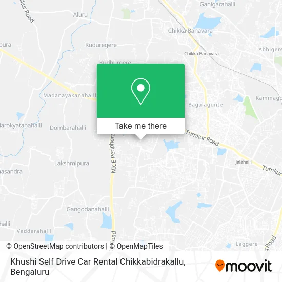 Khushi Self Drive Car Rental Chikkabidrakallu map
