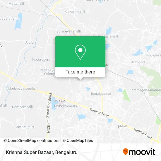 Krishna Super Bazaar map