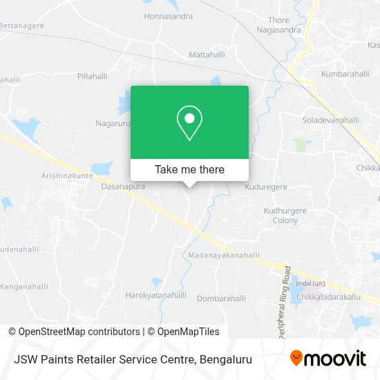 JSW Paints Retailer Service Centre map