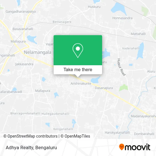 Adhya Realty map