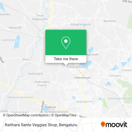 Raithara Sante Veggies Shop map