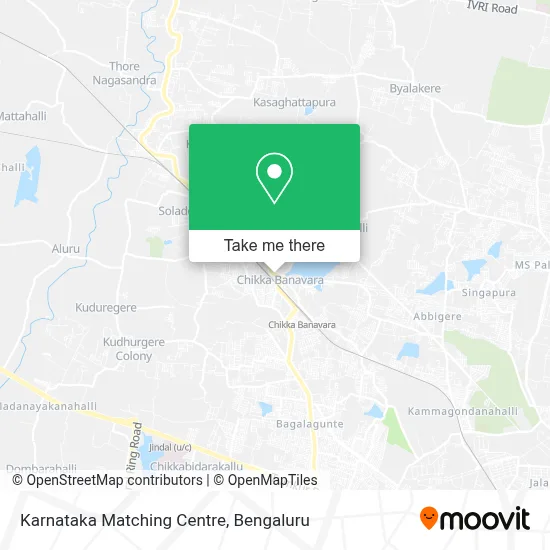 Karnataka Matching Centre map