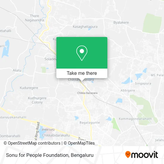 Sonu for People Foundation map