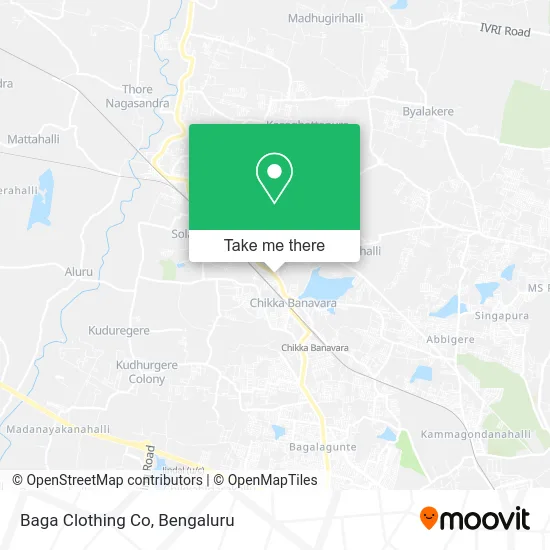 Baga Clothing Co map