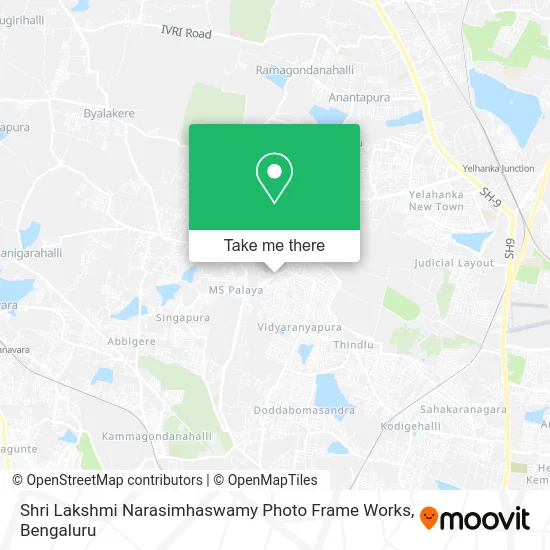 Shri Lakshmi Narasimhaswamy Photo Frame Works map