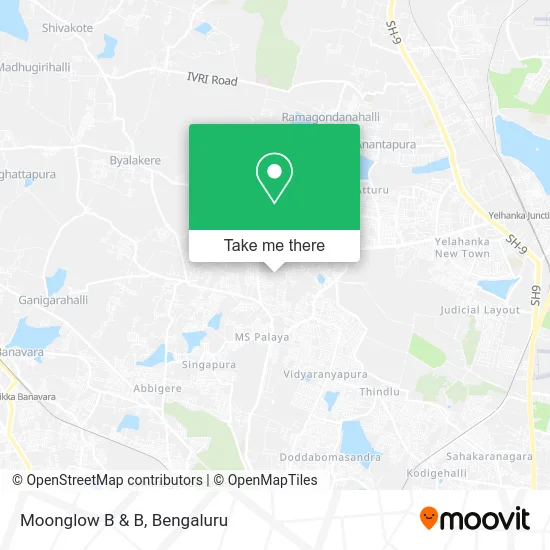 Moonglow B & B map