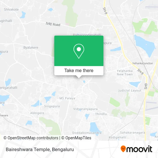 Baireshwara Temple map