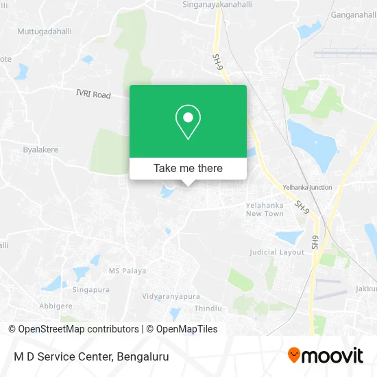M D Service Center map