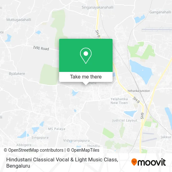 Hindustani Classical Vocal & Light Music Class map