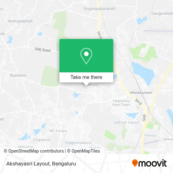 Akshayasri Layout map