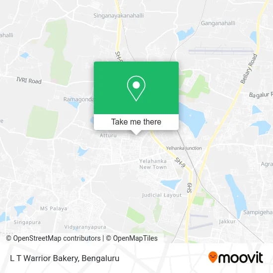 L T Warrior Bakery map